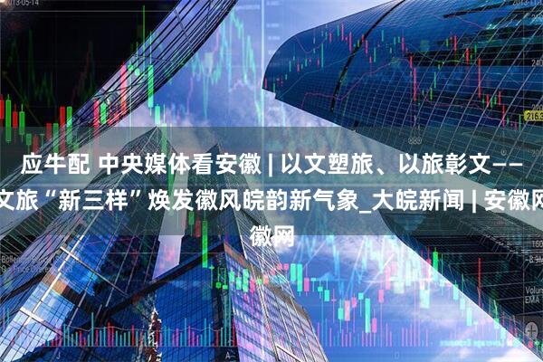 应牛配 中央媒体看安徽 | 以文塑旅、以旅彰文——文旅“新三样”焕发徽风皖韵新气象_大皖新闻 | 安徽网