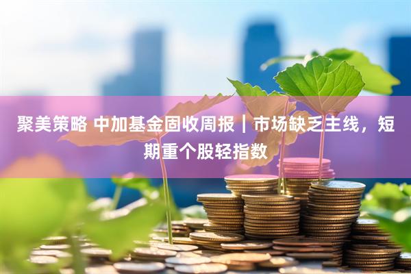 聚美策略 中加基金固收周报︱市场缺乏主线，短期重个股轻指数